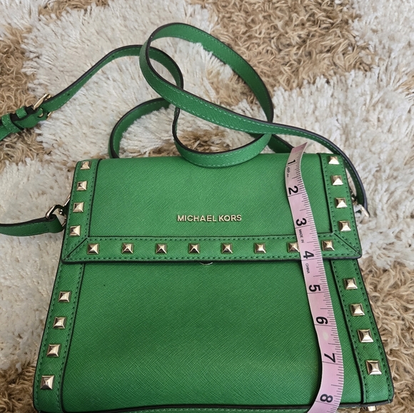 michael kors mk green studded bag - Picture 5 of 7